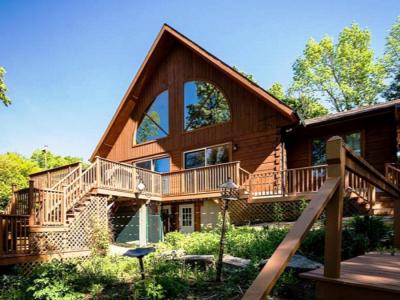 Waterfront Log Home